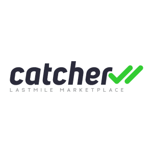 Catcher logo, last mile food delivery company