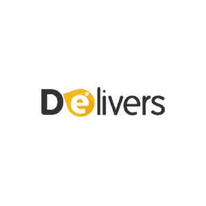 Delivers logo, last mile delivery service company