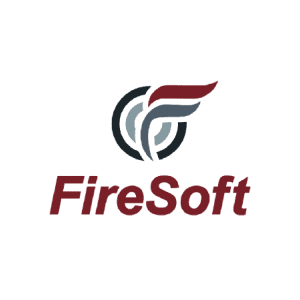 Firesoft logo, POS company for food delivery or table services focused on food businesses