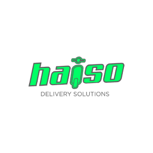 Haiso logo, last mile delivery service business for hospitality