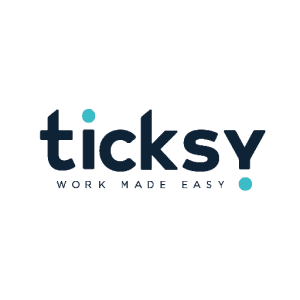 Logotipo de Ticksy, negocio dedicado a la mejora de experiencia de POS para restaurantes